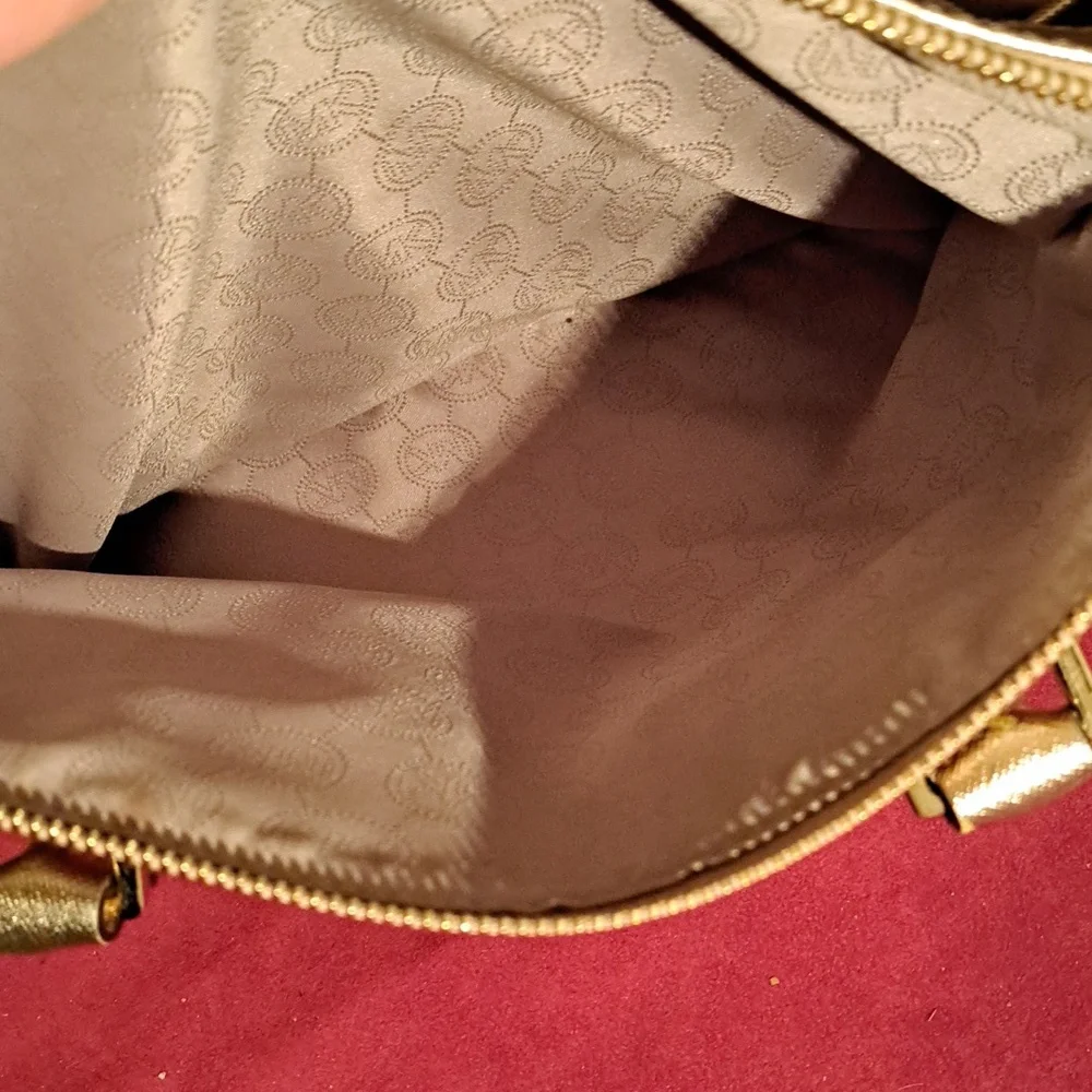 SOLD NEW Michael Kors Sutton Pale Gold Leather Satchel/CBwithTags - Picture 13 of 14